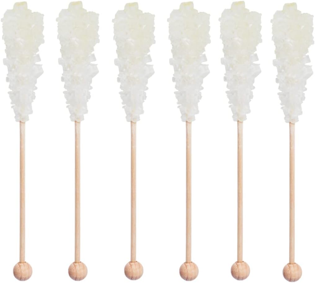 Civilized Coffee Premium Sugar Sticks – Rock Candy Swizzle Stirrers for Coffee, Tea & Cocktails, Individually Wrapped (25 Count)