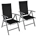Produktbild Helo Gartenstuhl Aluminium Hochlehner klappbar verstellbar Silber 2er Set