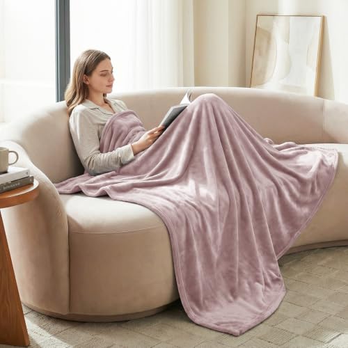 CozyLux Kuscheldecke Flauschig Decke 230x270 cm Staubrosa – Ansicht 2