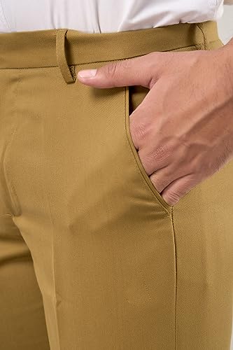 Image of VX9 Men's Formal Trousers, Smart Office & Business Wear, Classic Fit