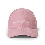 Sorority Shop Gamma Phi Beta Baseball Cap - Embroidered Logo, Soft Corduroy Pink