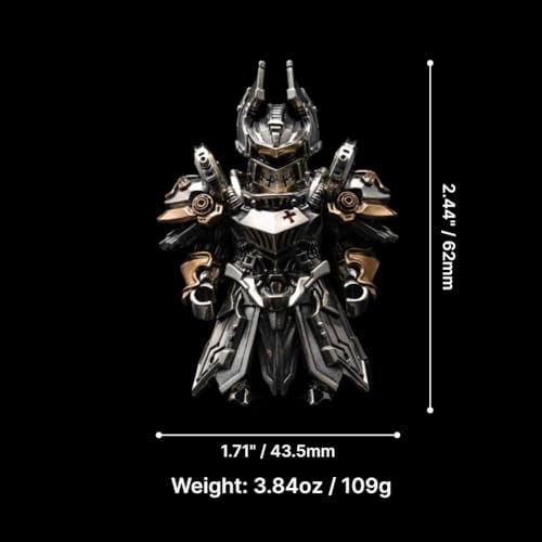 COPPERTIST.WU Mech Justicar Knight Figure Gothic Mecha Fantasy Statue Ornament Craft Collectible Gift for Home Living Room Office Display