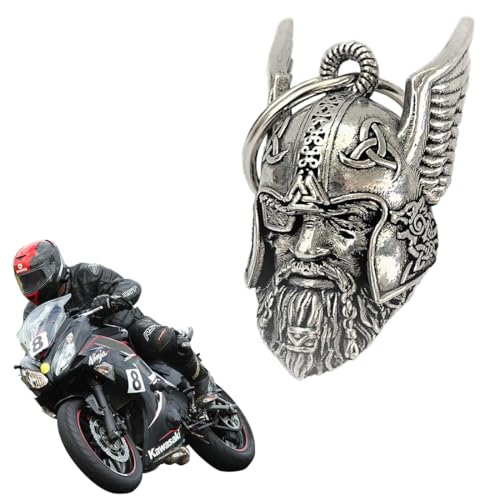 GGUFAY - Clochette de Bonheur de l'Ange Gardien en Forme de Général à un Oeil - Guardian Bell - Biker Bell - Pratique pour Motocycles, Vélos, Clés, Sacs à Dos, Portes et Véhicules