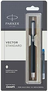 Vector Standard CT Fountain Pen (Blue Ink), 2 Piece Set (9000022731)