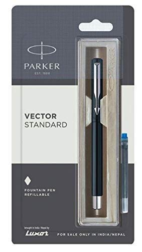 Parker Vector Dark Blue CT Fountain Pen - Fine Nib