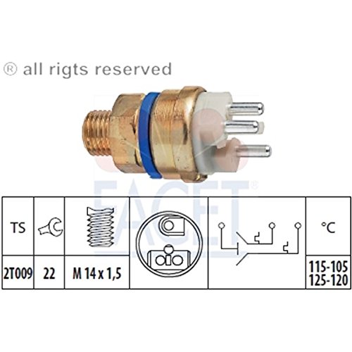 FACET 7.5678 Thermocontact pour ventilateur de radiateur