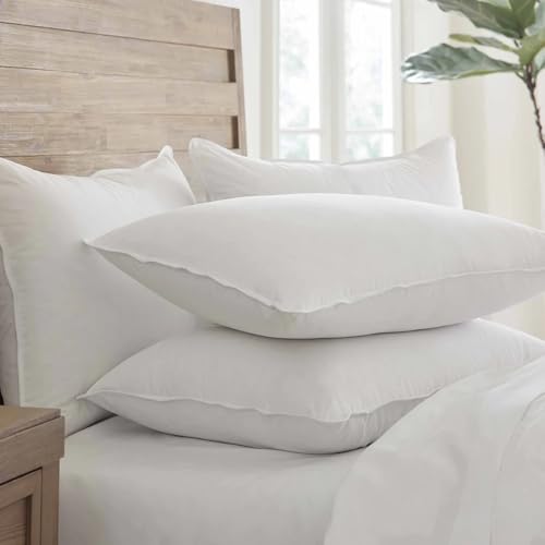 Set 2 Almohadas Pluma y Plumón King Blanco miniatura 2