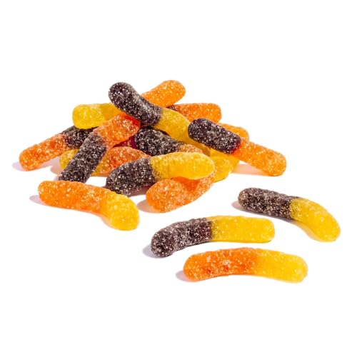 NY Spice Shop Mini Sour Gummy Worms, Tangy Treats Halloween Candy 3 Lbs.