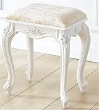 Elegante taburete de tocador vintage estilo victoriano, decoración elegante del hogar