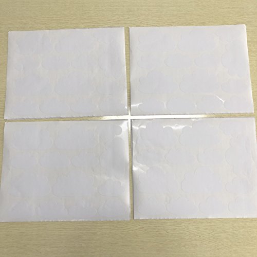 56 Pieces/Set Cloud Wall Decal Vinyl Sticker Nursery Kids Child Boys Girls Room Decor Nursery Baby Bedroom Decoration Home Stickers Ymx03 (White) #TOP2