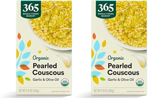 365 by Whole Foods Market, Organic Pearled Couscous Garlic Olive Oil, 5.8 Ounce (Pack of 2) image 5