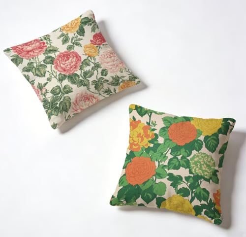 Coussin canape 60x60cm design fleur impression de qualite superieure double face