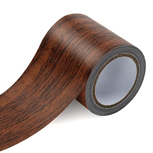 Kit de parches de vetas de madera, 8 cm x 457 cm, autoadhesivos, juego de reparación, adhesivos para puertas y mesas y sillas con vetas de madera Cover
