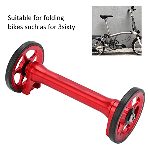 KIMISS Easy Wheel Extension, Strength Lightweight Telescopic Easy Wheel Bar High Extender Folding Bike Rod for 3sixtyBlack (Red) - Image 3