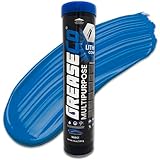 Wheel Bearing Grease Tube | Lithium Complex | High Temp | Axle | Automotive | Tractor | Truck | Ball Joint | CV | Marine Boat | Grease Gun Cartridge | Blue | Single Cartridge | NLGI 2 | Multipurpose