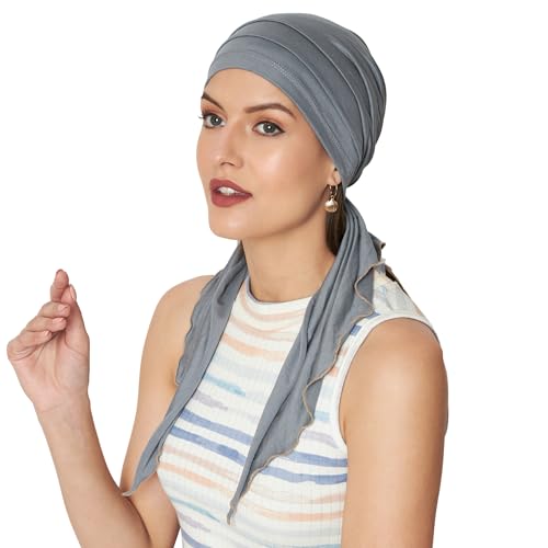 Image of The Headscarves Women Bamboo Pre Tie Scarf (HS107 Multicolor)