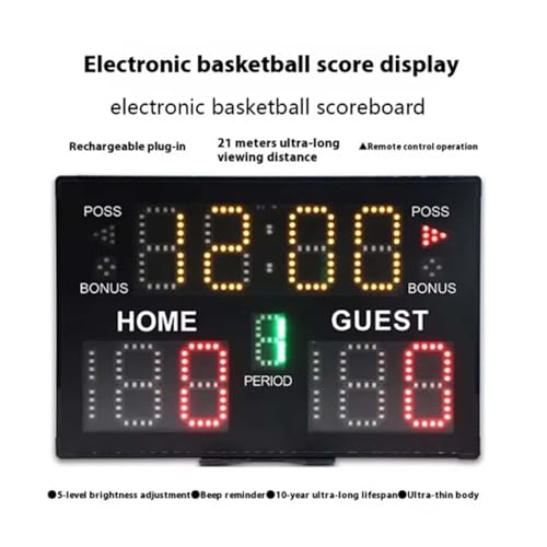 Cronómetro LED multifuncional para gimnasio 37.5x25x2.3 cm miniatura 4