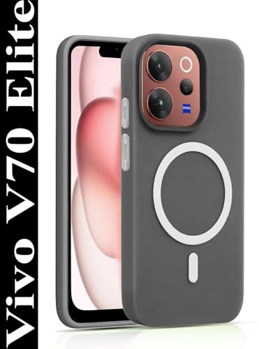 Image of AeoFit Matte Back Cover for vivo V70 Elite 5G | Shockproof Soft TPU Case with Camera Protection | Slim & Lightweight Back Cover Case for vivo V70 Elite 5G (Black)