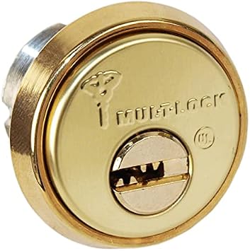 Mul-t-lock MT5+ Mortise Cylinder 1 1/8" - Bright Brass