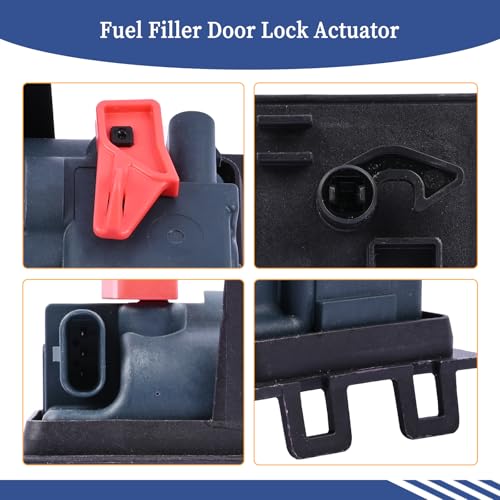 Image of Fuel Filler Door Lock Actuator 68140743AB Compatible with Jeep Cherokee 2014 2015 2016 2017 2018 Replacement 86104859AA 68140743AC