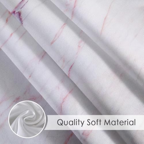 Rideau de douche en tissu polyester haut de gamme lavable 80x200 cm - 5