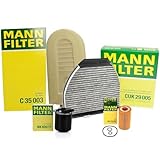 Oil Air Carbon Cabin Fuel Filter Service Kit For MB W212 2.1 Turbo Diesel