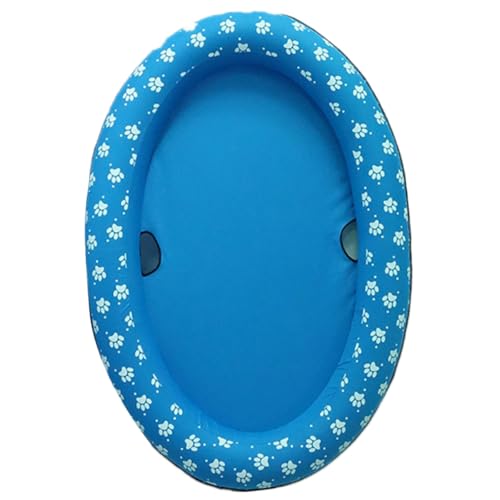 Piscine pliable pour chien Hohopeti tapis bleu portable pour rafraîchir les animaux au jardin