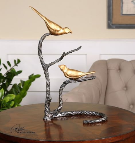 Escultura Uttermost de Pájaros en Rama 18.25 pulg miniatura 2