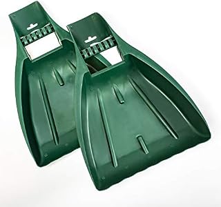 UPP Hands Leaf Grabber I Ergonomic Scoops for Collecting Leaves I 34 x 8 x 50 cm I Set of 2 pcs I Green