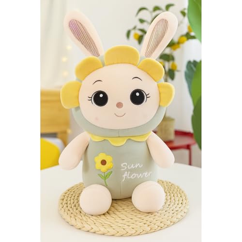 Image of ZEXSAZONE Toy Cute I Soft Sunflower Doll Colored Huggable Bear |35 cm | Plushie Soft Toys for Kids | Plush Soft Toys for Baby Boys and Girls Kids - Teddy | Best Valentine Gift (Green 1)