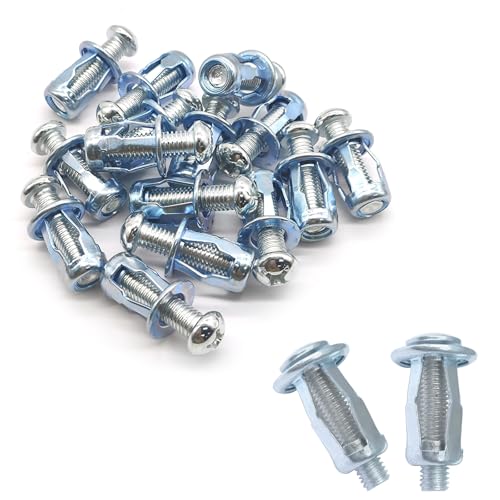 Vordpe Lot de 15 ancres métalliques pour cavité, M8*30 chevilles à corps creux en métal, Dübel hohlraum, Fischer chevilles à corps creux, Dübel en placoplâtre, chevilles en placoplâtre en métal