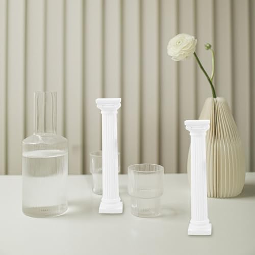Columnas romanas de resina para bodas y decoración en pack de 6 piezas de estilo clásico 5