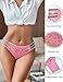Avidlove Sexy Panties for Women Lace Glitter Panty Cheeky Bikini Underwear Pink L