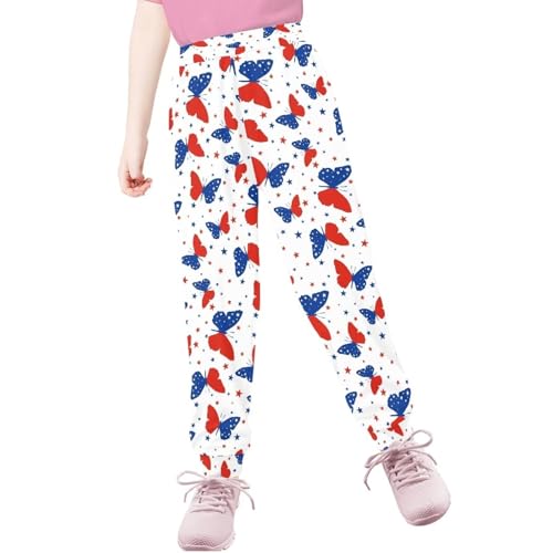 AmzPrint Butterfly Sweatpants for Boys Black Long Casual Fall Trendy Travel Running Athletic Sweatpants with Pockets3