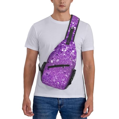 Bolso cruzado de pecho tipo bandolera para hombre negro miniatura 2