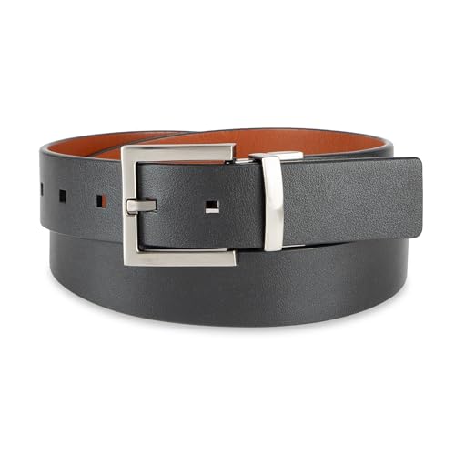 Image of Calvin Klein Men's Reversible Leather Belt - 2‑in‑1 Versatile Modern Style