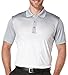 PGA TOUR Men's Golf Performance Short Sleeve Embossed Ombre Polo Shirt