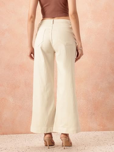 Image of Women's High Waist Denim Jeans | Straight, Relaxed, Wide Leg & Baggy Fit | High Rise Loose Oversized Denim Pants for Women | Comfortable Casual Everyday Wear | Oversized Woman baggys