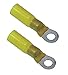TE Connectivity - CPGI-WWG-B-106-1503-BULK - Ring Terminal, Yellow Heat Shrink, Brazed Seam, 12 to 10 AWG, 500 PK