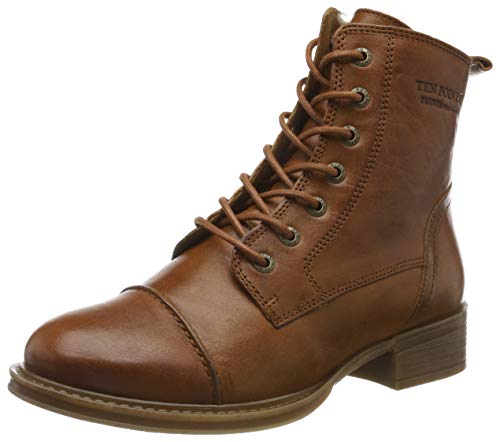 TEN POINTS Damen Pandora Stiefeletten, Braun (Cognac 319), 41 EU