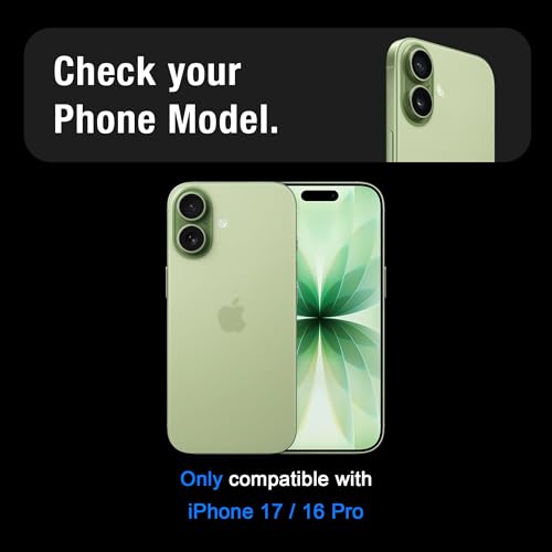 Image of Supershieldz (2 Pack) True 4-way 360 Privacy Tempered Glass Screen Protector Guard for iPhone 17 /16 Pro