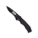 Schrade SCH911DBS 8.3in S.S. Assisted Opening Folding Knife with 3.5in Drop Point Blade and Nylon Fiber Handle for Emergency First Responders and EDC