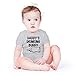 AW Fashions Daddy's Drinking Buddy Baby Bodysuit Funny Cute Newborn Clothes for Boys, Girls, and Unisex (Newborn, Sports Grey)