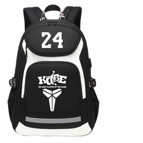 Sac à dos pour les étudiants mode imprimé basket-ball cartable adolescents L