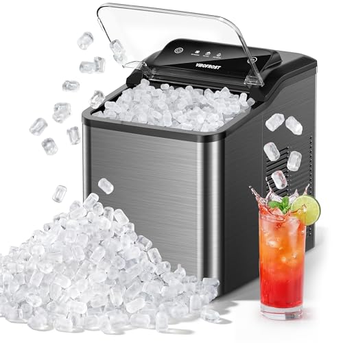 Nugget Ice Maker Countertop, 35lbs/24H Sonic & Chewable Pellet Ice,