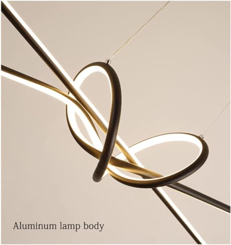 Lustre suspension LED dimmable avec télécommande pour table de salle à manger moderne - 6