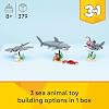 LEGO Creator Feroz Tiburón con Cofre del Tesoro Juguete de Construcción para Niños y Niñas - Los Niños Construyen una Figura de Tiburón, Pez o Manta Raya - Decoración para Dormitorio o Estante para Mayores de 8 Años - 31381 4