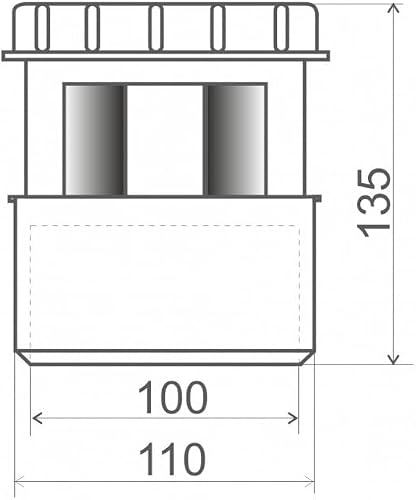 Regiplast AM100 - Aeratore a membrana, ø 100-110 mm - 2