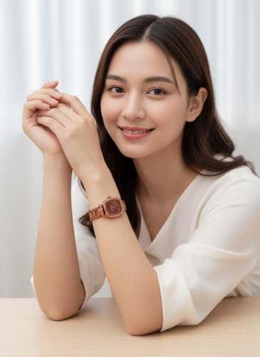 Image of Watches for Women, Luxury Square Small Face Ultra Slim Ladies Watches, Classic Steel Analog Quartz Womens Watch