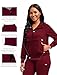 Scrubspro Scrub Jackets long Sleeve Medical Scrub Jackets for Women Zip Front